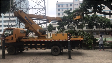 廣州東山區路燈安裝升降車高架車吊籃車出租